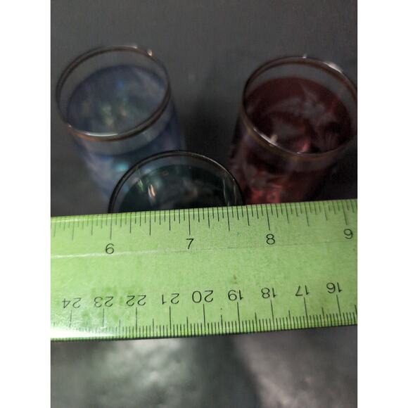 Bohemia Crystal Fluted Champagne Glass Goblet Set, Iridescent‎ Floral Pattern - Picture 9 of 9